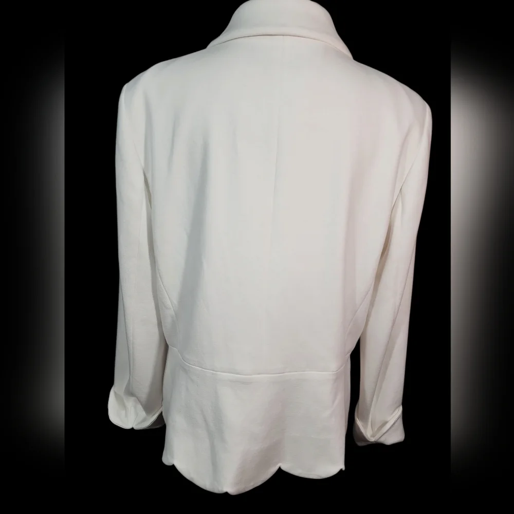 Talbots Elegant White Women's Jacket. M - Picture 4 of 11